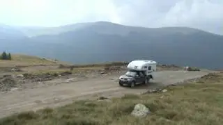 Tischer 215 L + Mitsubishi L200 na szosie TransAlpina