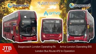 *LAST DAY* Stagecoach operating 96, Arriva operating B15 & 472 in service (24th January changes)