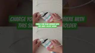 Charge Your Phone Anywhere With This Simple Crochet Holder #trendyfashion #tutorial #diy