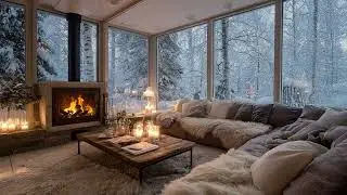 Winter sound drifting indoors 🌿 letting cold hours feel calm and softly unhurried inside