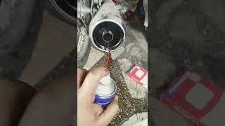 how to clean bike muffler exhaust #shortsfeed #ytshorts #shortsvideo