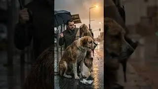 He Waited in the Rain&hellip; Until Someone Finally Stopped  #animalrescue #adoptstrays #dogrescue