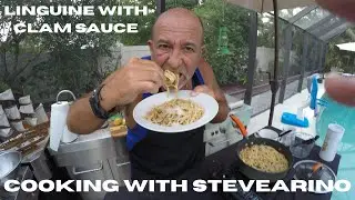 CRAZY LINGUINE WITH CLAM SAUCE / COOKING WITH STEVEARINO