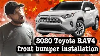 2020 Toyota RAV4 front bumper installation