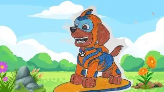 How to draw Zuma fromPaw Patrol #shorts #shortsfeed