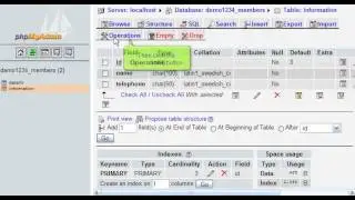 Renaming database tables with phpMyAdmin (Flipper Host)