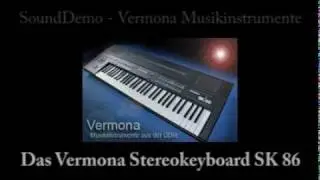 Demo-Sound: Vermona Keyboard SK 86 (Example: Disco)
