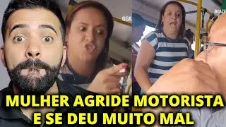MULHER AGRIDE MOTORISTA DE &Ocirc;NIBUS MAS SE DAR MUITO MAL