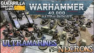 Warhammer 40k 9th Ed Battle Report - NEW Necrons (2020) vs. NEW Space Marines (2020)