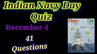 Indian navy day quiz|Indian navy day quiz in english|navy day quiz|LearnwithMP