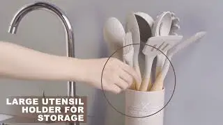 Umite Chef Kitchen Cooking Utensils Set | 33-Pcs Non-Stick Silicone Spatula Set #SiliconeUtensils