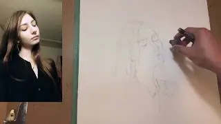 [Caf&eacute; Live] Anastasia -part 1- drawing proper head before painting -uncut-