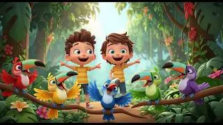 Squawking Little Toucans Jungle Song | Nursery Rhymes for Kids & Baby Songs