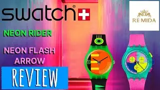Swatch New wave'90 Neon rider Neon flash Arrow REVIEW