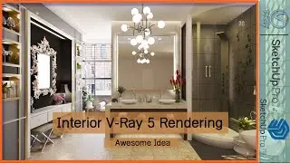 Sketchup Vray 5 Interior Day Light Setting, How to apply material Setting #127