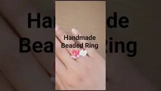 Handmade Beaded Ring 💖 🤍 | Easy Ring Making at Home | Trending Jewelry Design | Mokshi_Designs