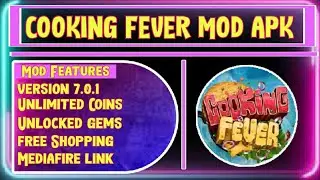 Cooking Fever Mod Apk || Cooking Fever hack V7.0.1 ||  Unlimited  Coins and Gems