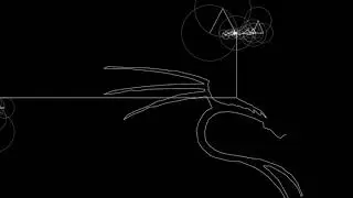 Fourier Transformation of Kali Linux logo.. using Processing