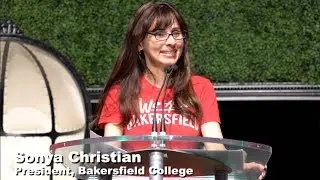 President Sonya Christian speaks at the 2019 Bakersfield Women's Business Conference