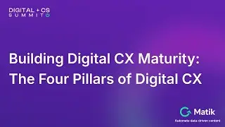 Digital + CS Summit - Building Digital CX Maturity: The Four Pillars of Digital CX
