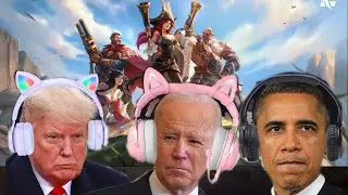 US Presidents Biden, Trump, and Obama The Funny Story of The League of Legends Game