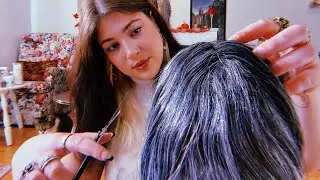 ASMR | Head Massage & Haircut💆‍♀️✂️ (Fast and Aggressive)