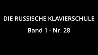 Die Russische Klavierschule, Band 1, Nr. 28 Französisches Volkslied