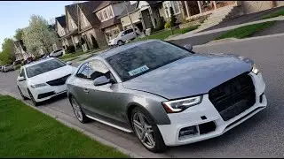 Big Update on the Insurance Fraud Vandalized S5! | THIS THING HAS LAUNCH CONTROL | 22k oil change