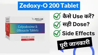 Zedoxy-O 200 Tablet Uses in Hindi | Side Effects | Dose
