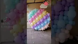 Pastel colors balloon arch #balloon #balloons #decorparty #partyplanner #happybirthday #tiecxinh