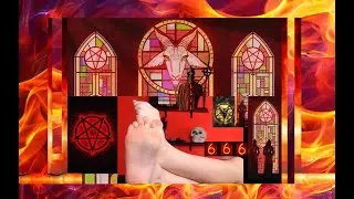 SATANIST GIRL SHOWS HER SOLES