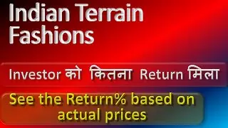 Indian Terrain Fashions Price Analysis