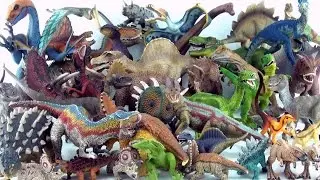 Entire Schleich Dinosaur toy collection - Tyrannosaurus Spinosaurus Triceratops Stegosaurus