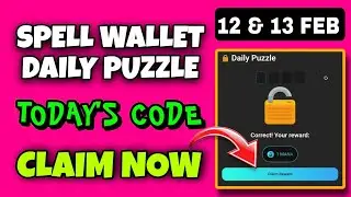 Spell Wallet Daily Puzzle Today 12 February | Spell Wallet Today Puzzle | Spell Wallet Secret Code