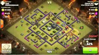 Clash of clans: Destroying anti hog bases with hogs-intense clan war