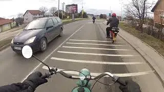Tomos Apn4 Januarska voznja do Mrcajevaca