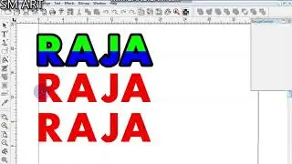How to Flexi 8.1 double colour name cutting design