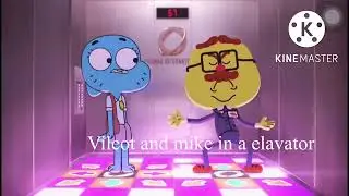 Vileot and mike an a elavator be like