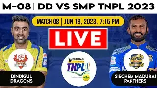 🔴TNPL Live: Dindigul Dragons Vs Siechem Madurai Panthers Live Match, DD Vs SMP Live, TNPL Live Today