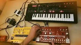Behringer TD-3 & RD-6 with Roland JDXI - Another Acid Jam