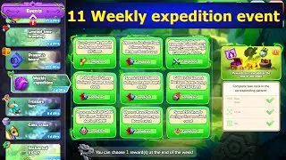 Finished 11 Weekly expedition event-Dragon Mania legends | 463 Ko in Dungeon | DML