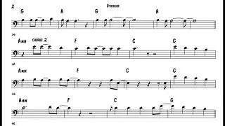 Otherside - RHCP - Bass Clef Sheet Music