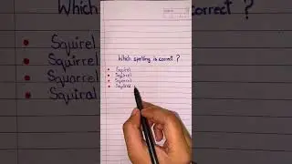 Which spelling is correct? #english #grammar #learning #education #quiz #learnenglish #shorts