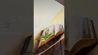 my acrylic painting on canvas for a pastor friend book cover Title: Are You Growing!