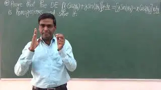 [37] HOMOGENEOUS DIFFERENTIAL EQUATION OF 1st ORDER N 1st DEGREE [CALCULUS DIFF EQUATION]