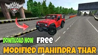 Modified Mahendra Thar Mod Bussid | Modified Thar mod Bus Simulator Indonesia Mod Hindi