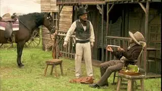 Horrible Histories USA telegraph vs   Pony Express riders , Cliff Wyatt Earp and Billy the Kid