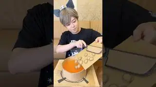 EAT CARDBOARD KNIFE！#asmr