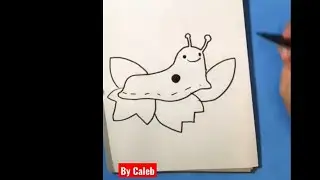 Cute Banana Slug Drawing#shorts