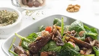 Spinatsalat mit gegrilltem Gem&uuml;se - SONNENTOR